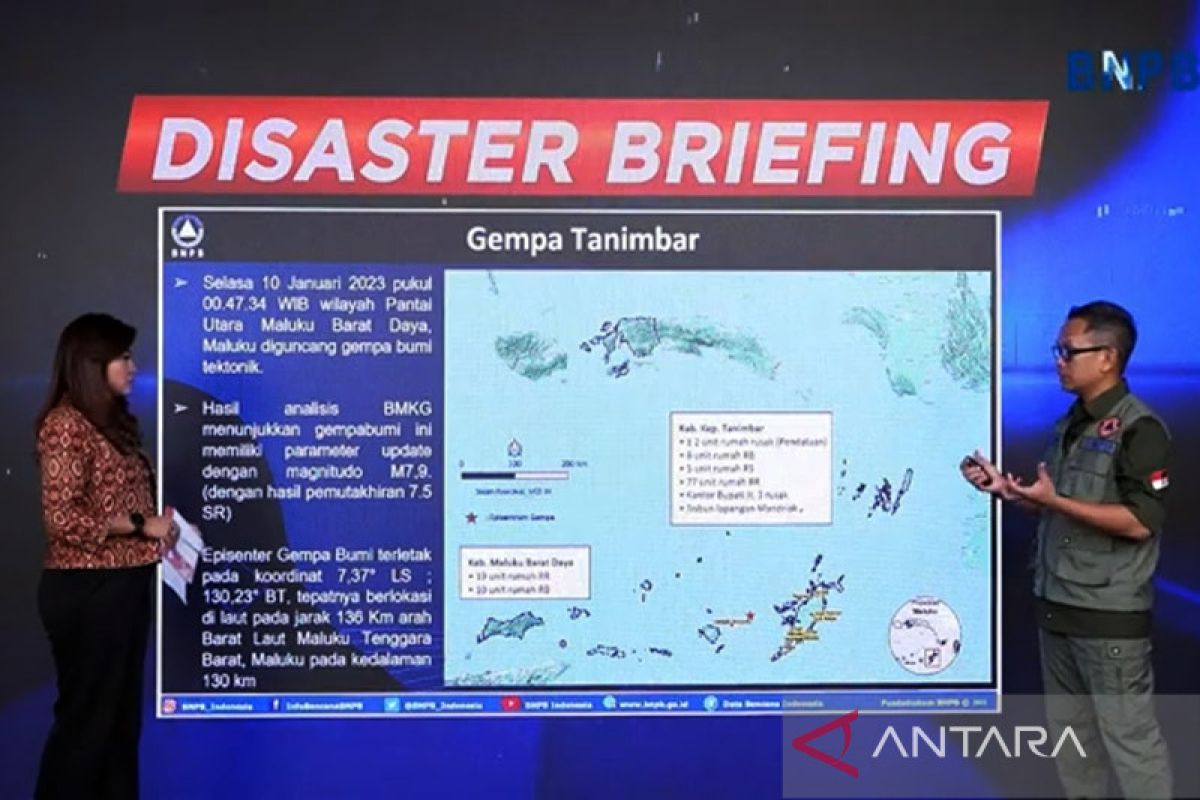 BNPB: Penduduk Tanimbar pilih mengungsi karena tanah muncul usai gempa