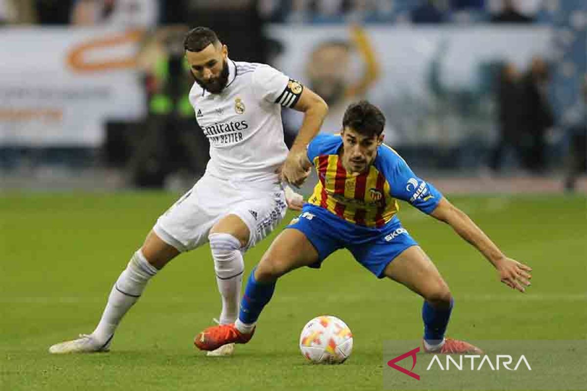 Real Madrid amankan tiket ke final Piala Super Spanyol usai kalahkan Valencia