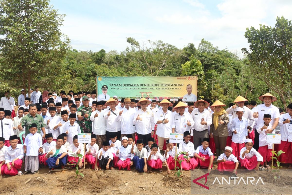 Pemkab Bangka Tengah dorong petani budi dayakan kopi robusta