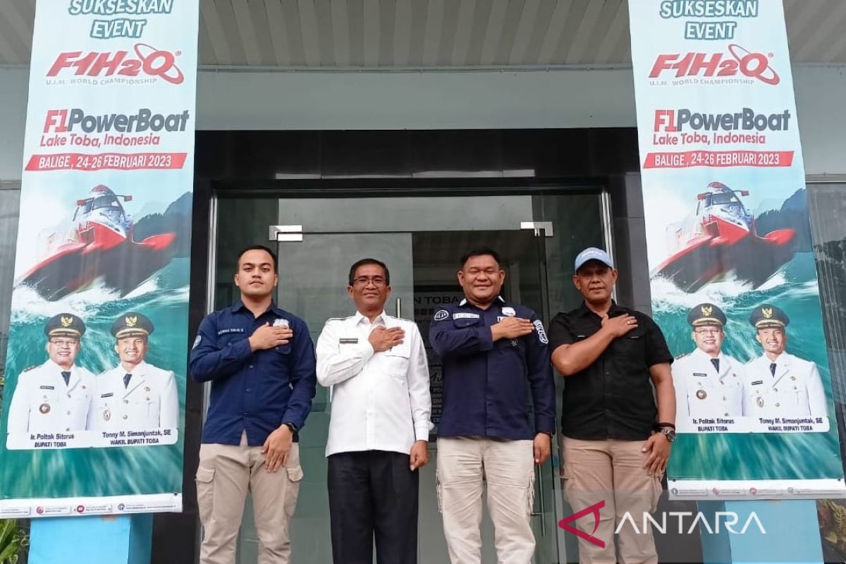 Polda  Sumut kunjungi Dinas Kominfo Toba cek kegiatan F1 Powerboat