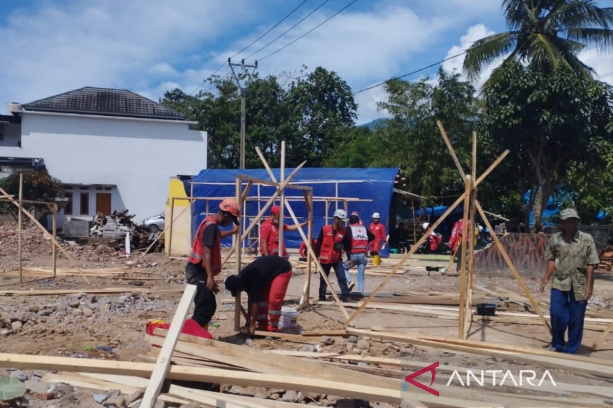 PMI fokus beri bantuan hunian sementara untuk korban gempa Cianjur