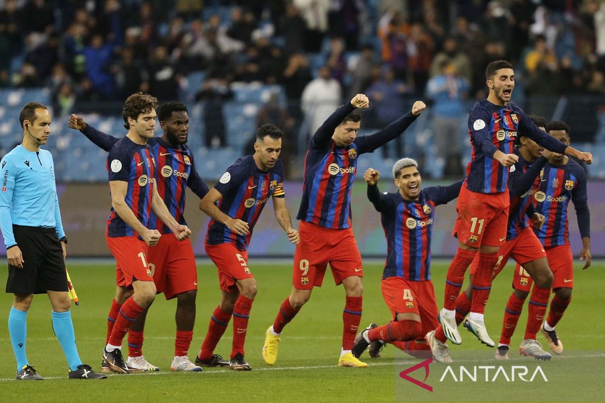 Piala Super Spanyol: Barcelona bakal hadapi Real Madrid pada laga final