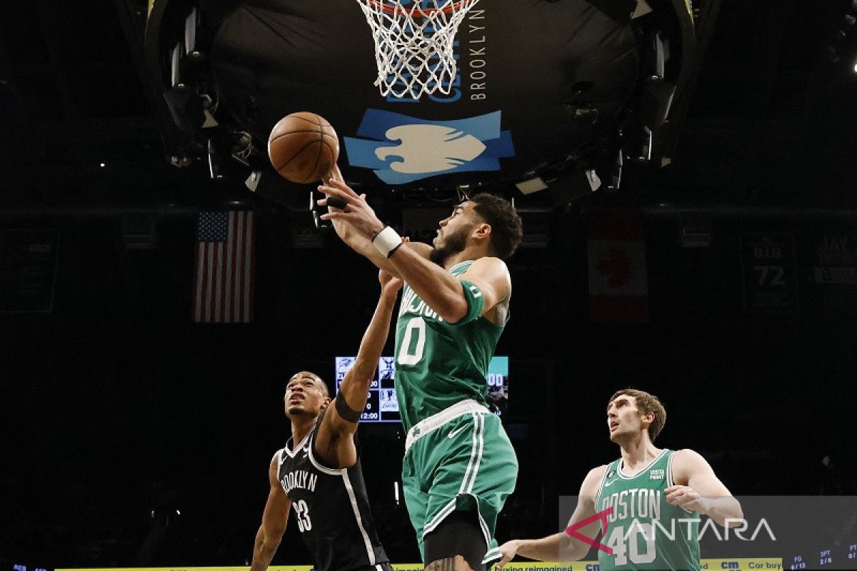 Jayson Tatum pimpin Celtics redam daya ledak Nets