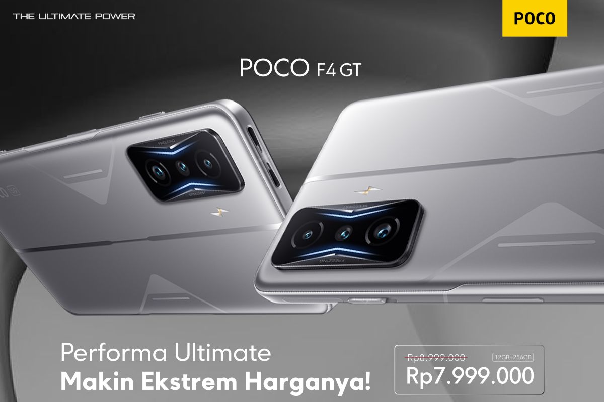 POCO F4 GT hadir dengan harga Rp7 jutaan