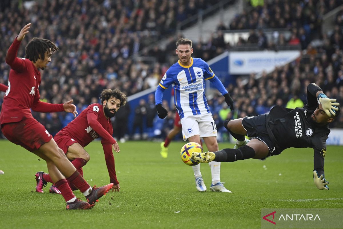 Liverpool takluk 0-3 kepada Brighton