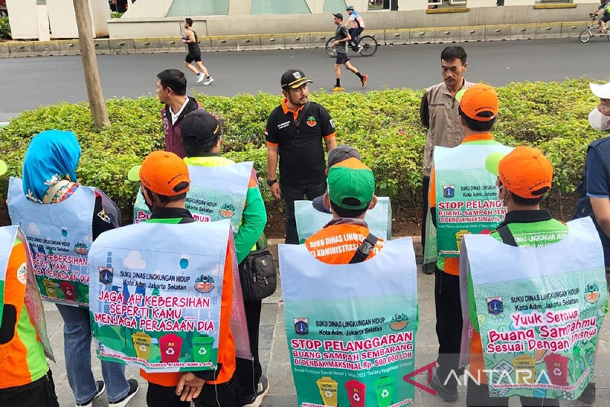 Pembuang sampah di Hari Bebas Kendaraan Sudirman ditindak