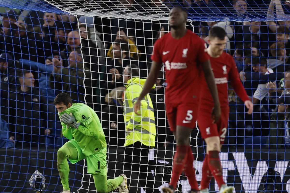 Liverpool kalah  0-3 dari Brighton