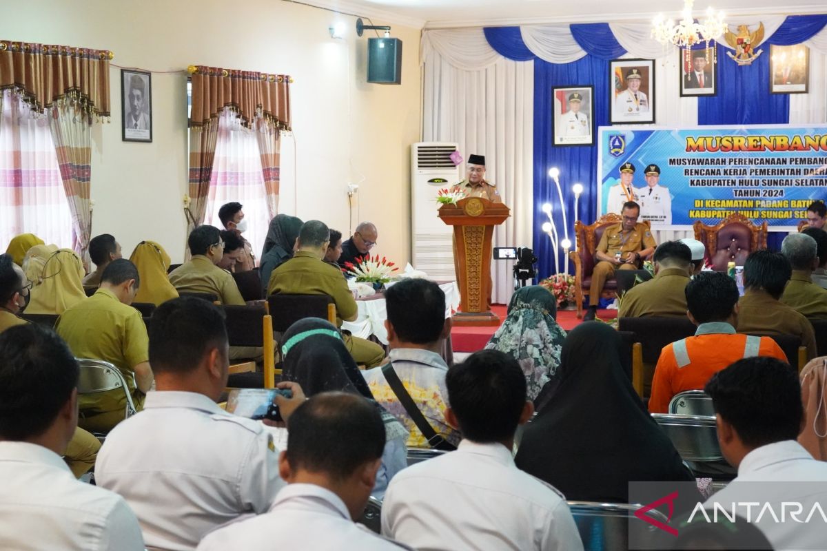 Bupati HSS buka musrenbang RKPD Kecamatan Padang Batung