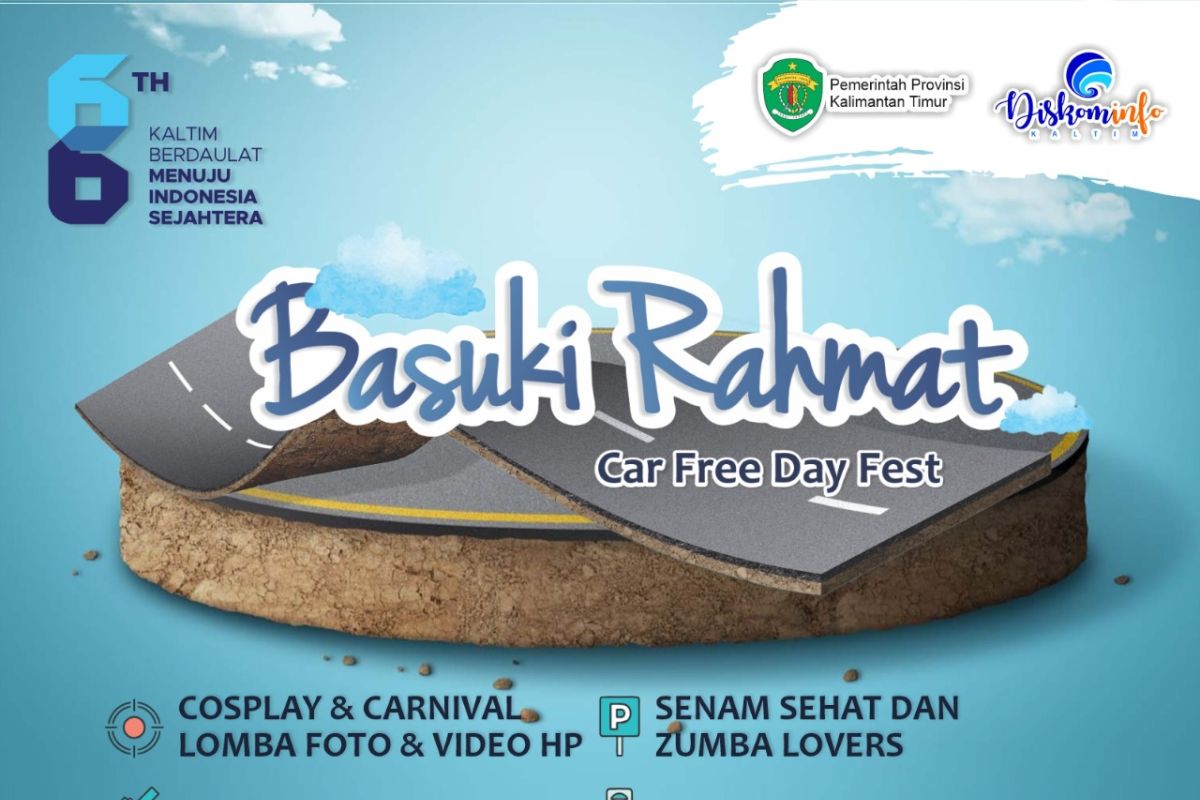 Diskominfo gelar Car Free Day peringati HUT Kaltim