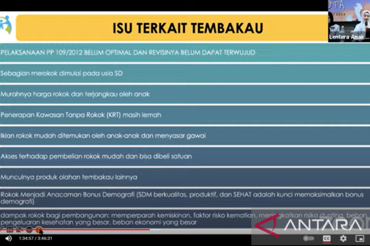 Rokok ancaman bonus demografi Indonesia