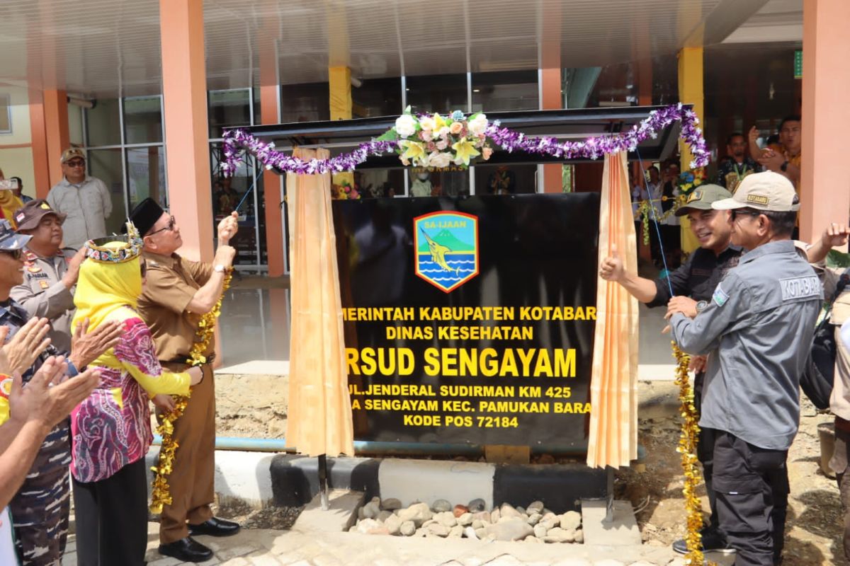 Kotabaru Regent inaugurates Sengayam Hospital