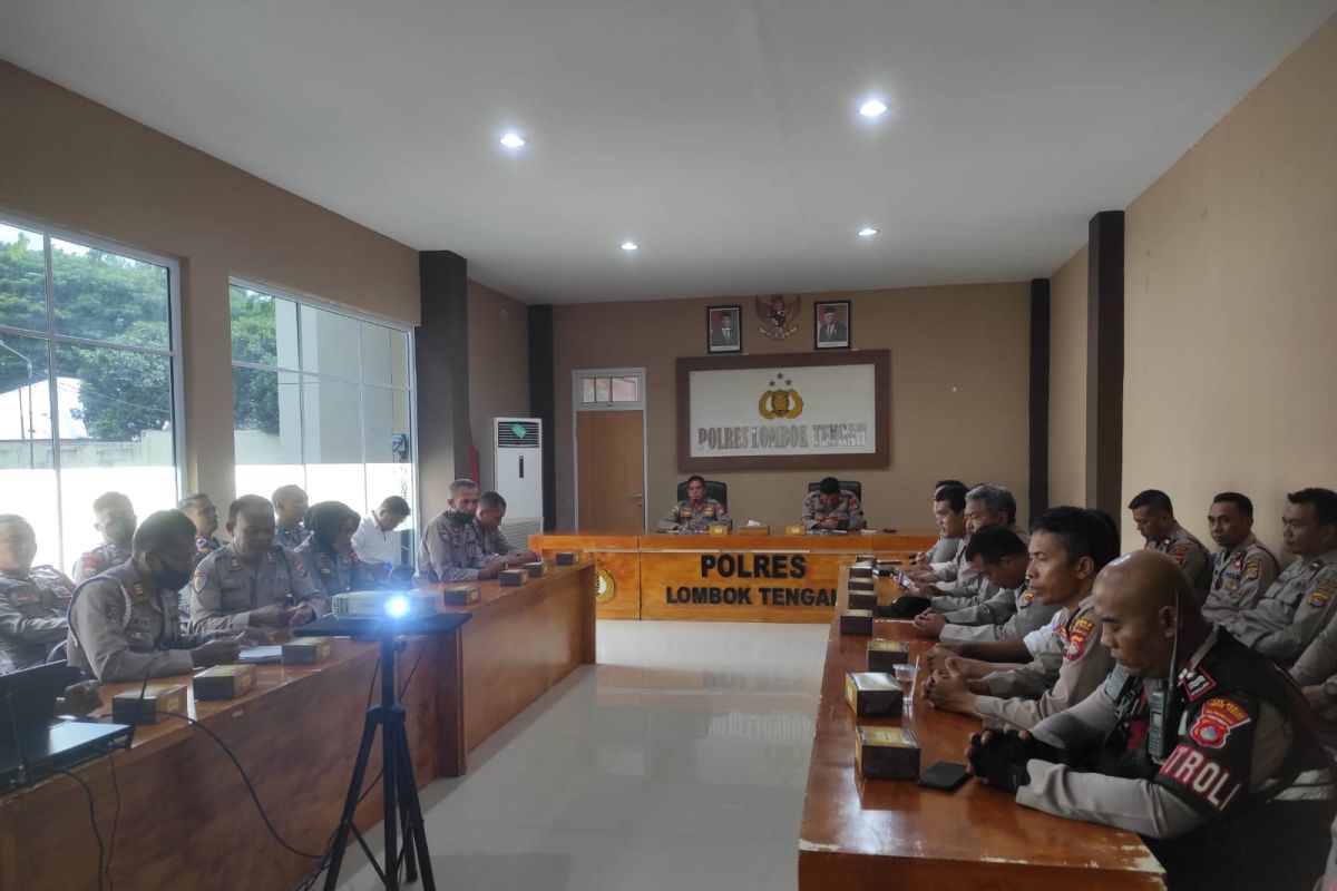Polres Lombok Tengah gelar latihan pengamanan dukung WSBK 2023