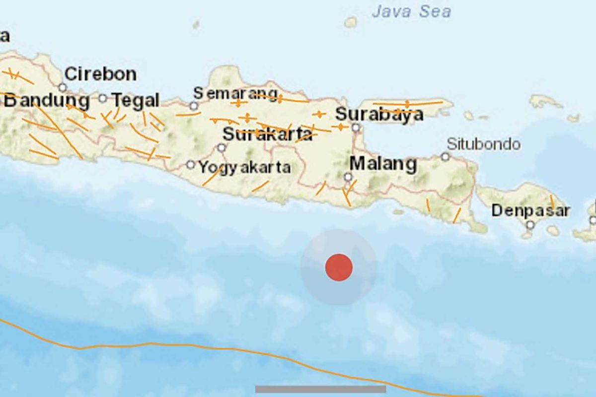 Guncangan gempa Magnitudo 5,1 dirasakan hingga ke Kota Malang