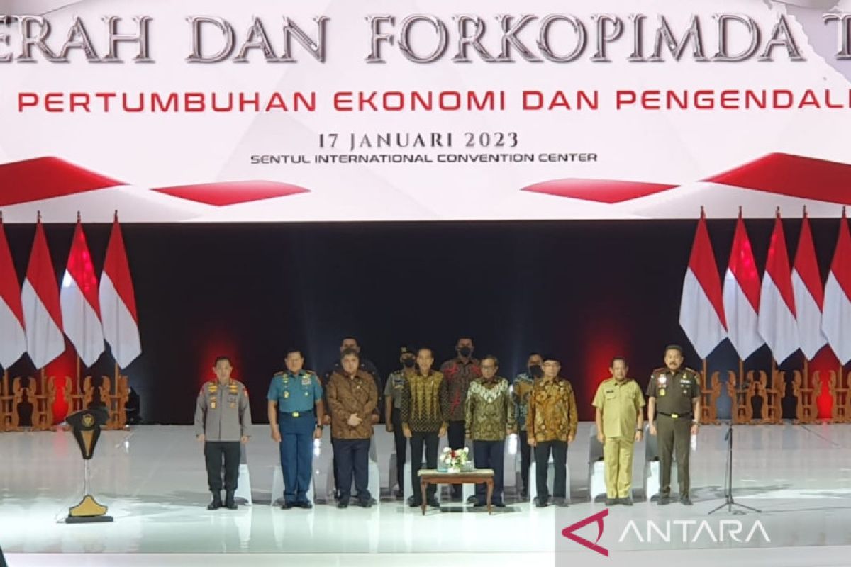 Rakornas Kepala Daerah se-Indonesia bahas ekonomi dan pengendalian inflasi