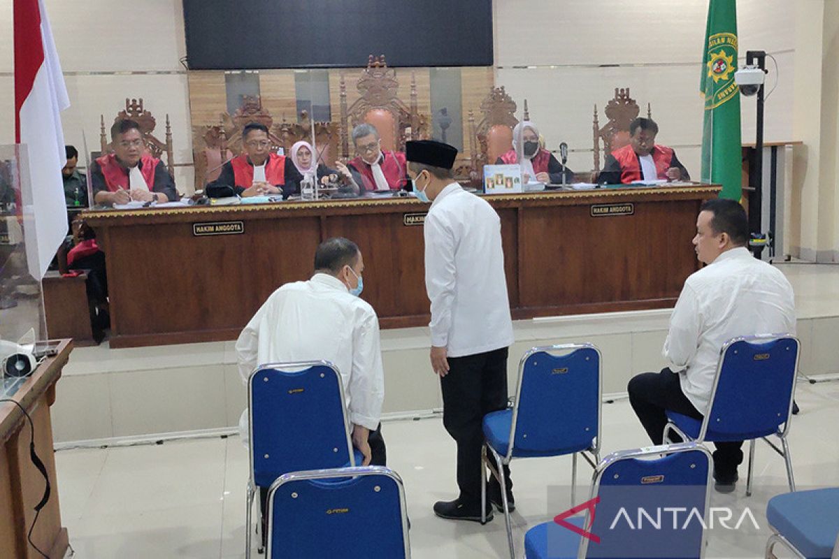 Tiga Wakil Rektor Unila menjadi saksi untuk tiga terdakwa kasus suap