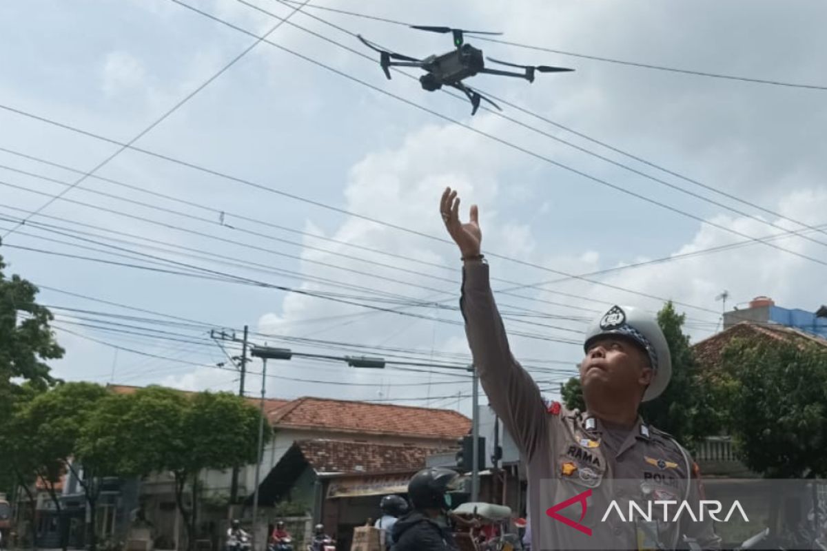 Uji coba tilang pakai drone di Kudus, 10 menit jaring 9 pelanggar