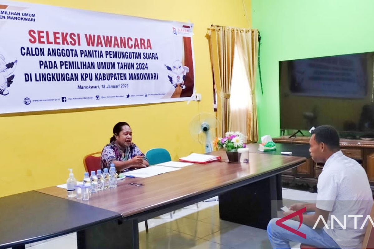 KPU Manokwari seleksi calon anggota PPS kelurahan dan kampung
