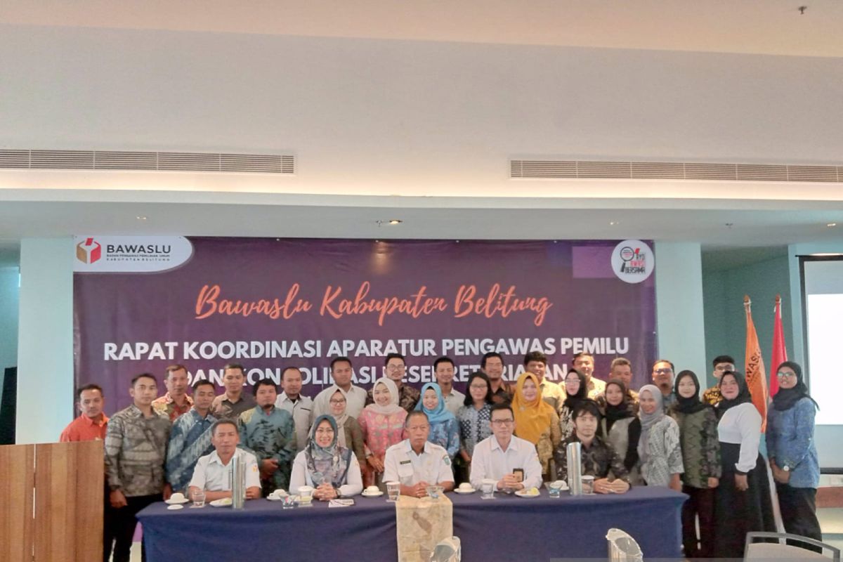 Bawaslu Belitung minta anggota Panwaslu perkuat koordinasi pengawasan