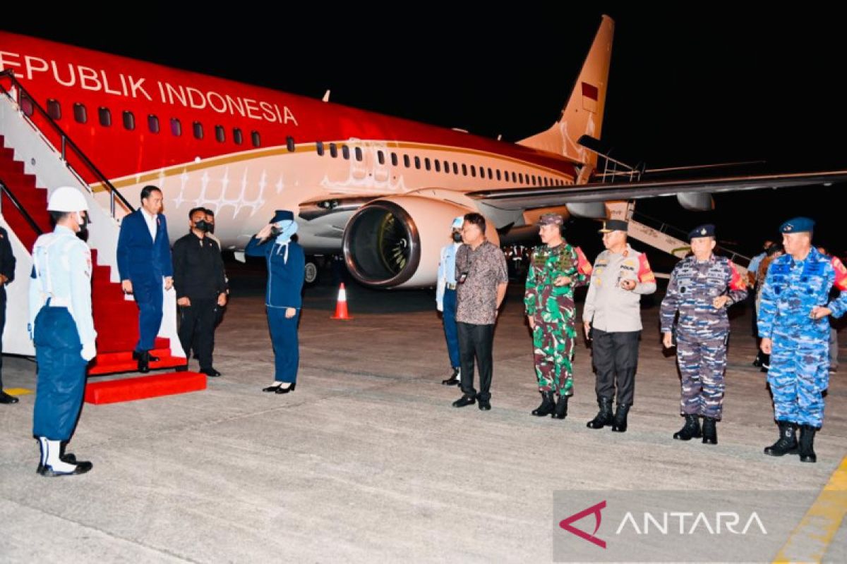 Presiden Jokowi melakukan kunjungan kerja ke Sulut