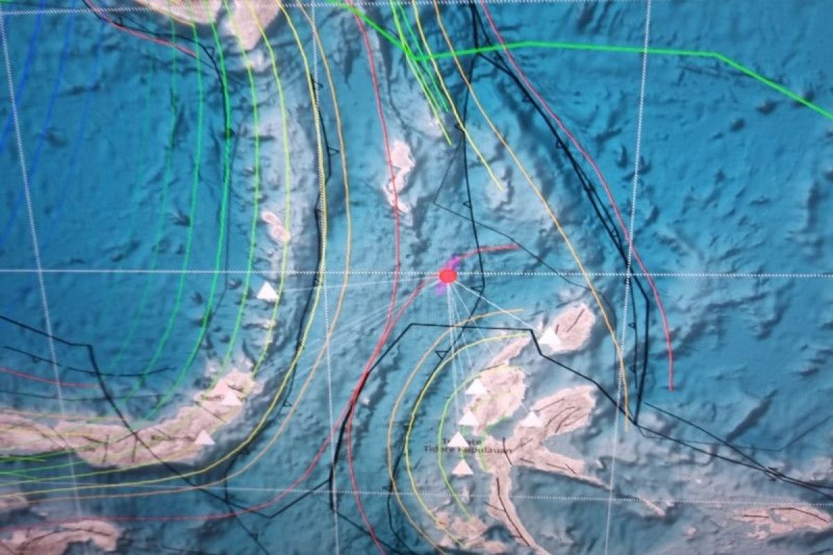 Gempa bumi dengan magnitudo 7,1 di Laut Maluku tidak berpotensi tsunami