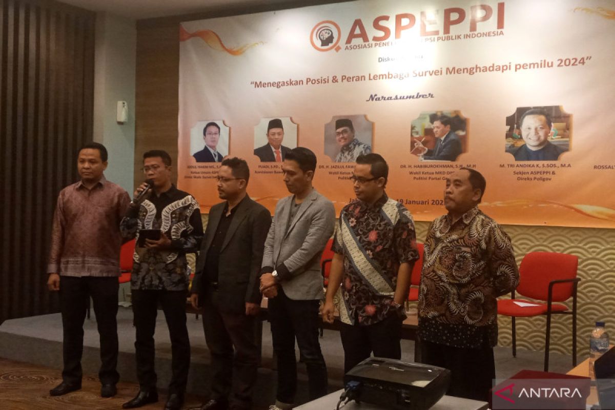 Enam lembaga survei bentuk Asosiasi Peneliti Persepsi Publik Indonesia