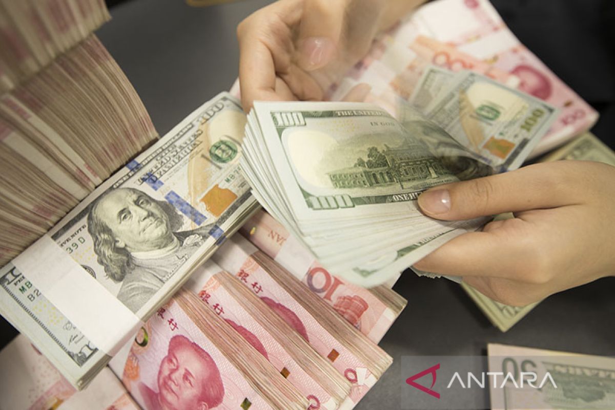 Yuan anjlok 630 basis poin menjadi 6,9572 terhadap dolar AS