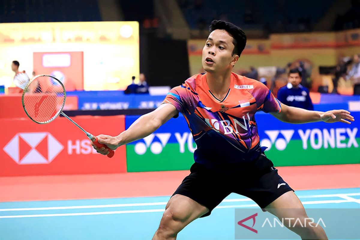 Kerja keras Ginting saat lawan Li Shi Feng di India Open 2023