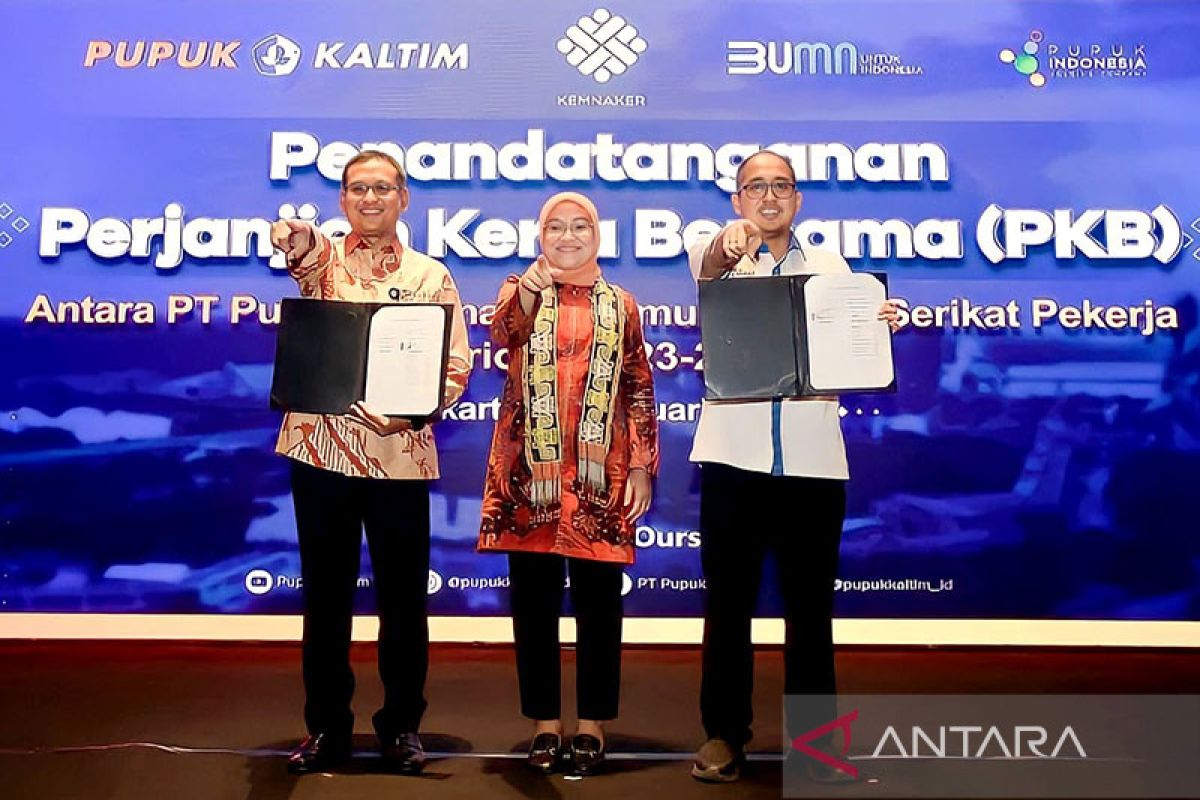 Menaker apresiasi Pupuk Kaltim dan serikat pekerja teken PKB 2023-2025