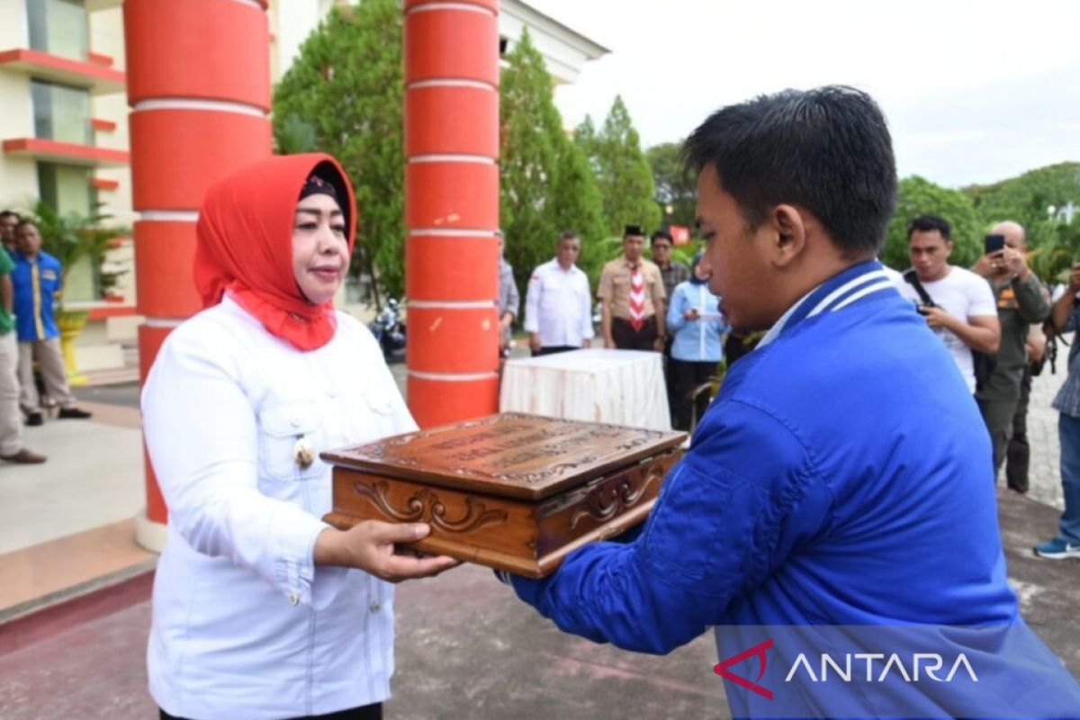 Kirab duplikat bendera pusaka 23 Januari dimulai dari Pohuwato