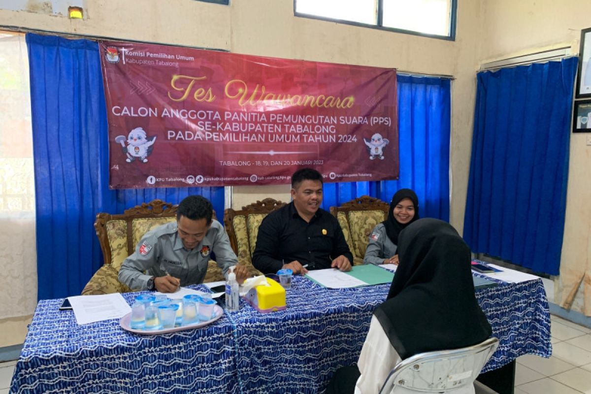 KPU Tabalong umumkan hasil seleksi calon PPS