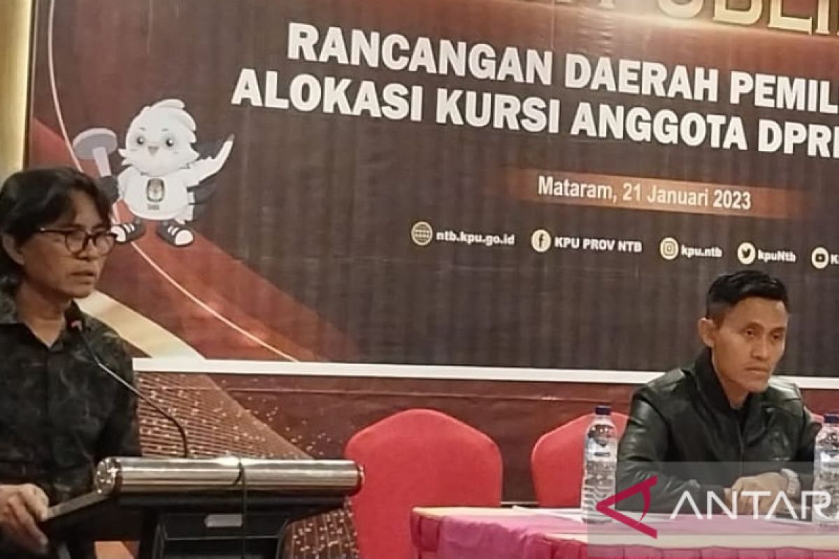 KPU NTB mengusulkan rancangan 10 dapil pada Pemilu 2024