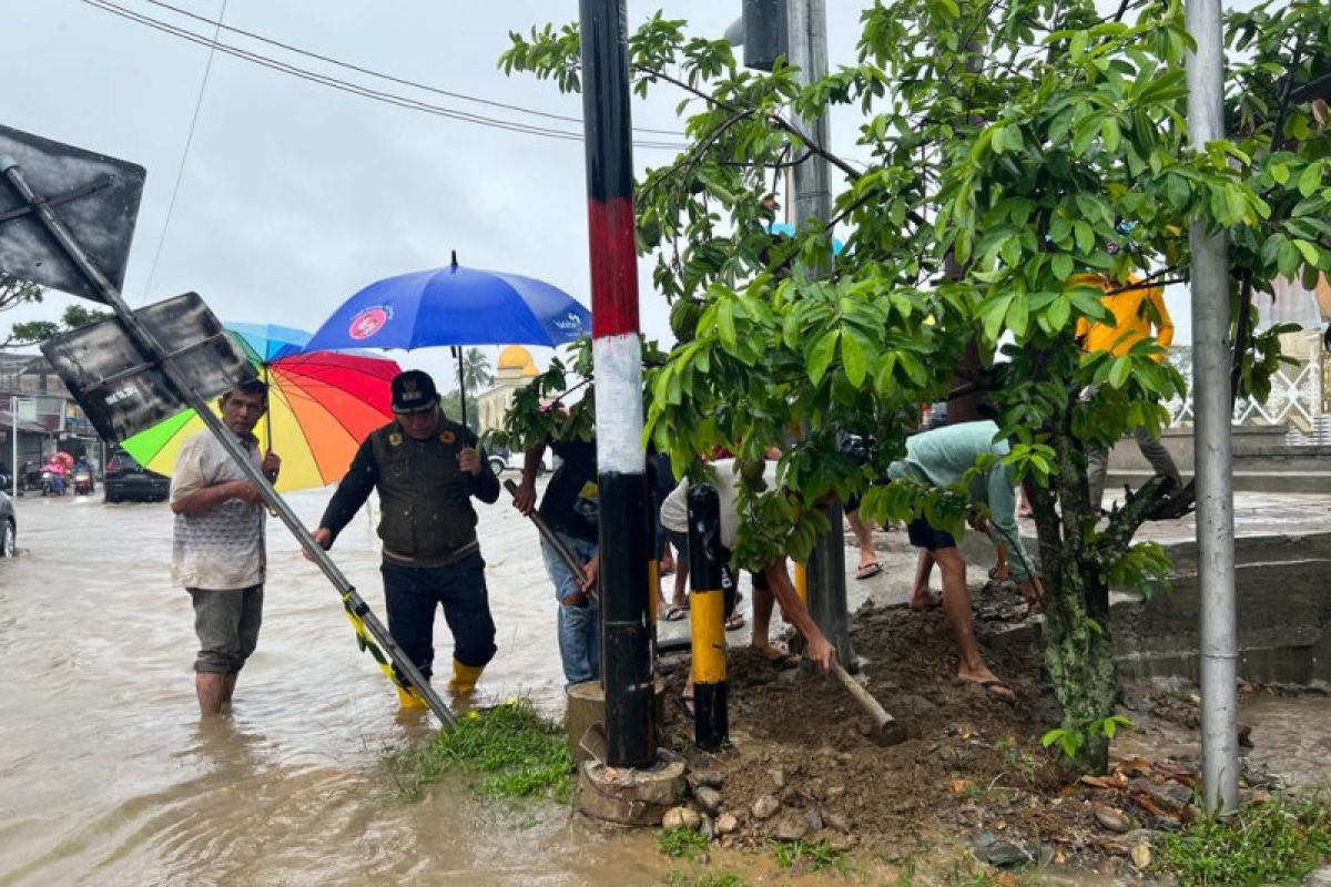 Dapat informasi badan jalan terendam banjir, Pj Bupati Abdya gerak cepat