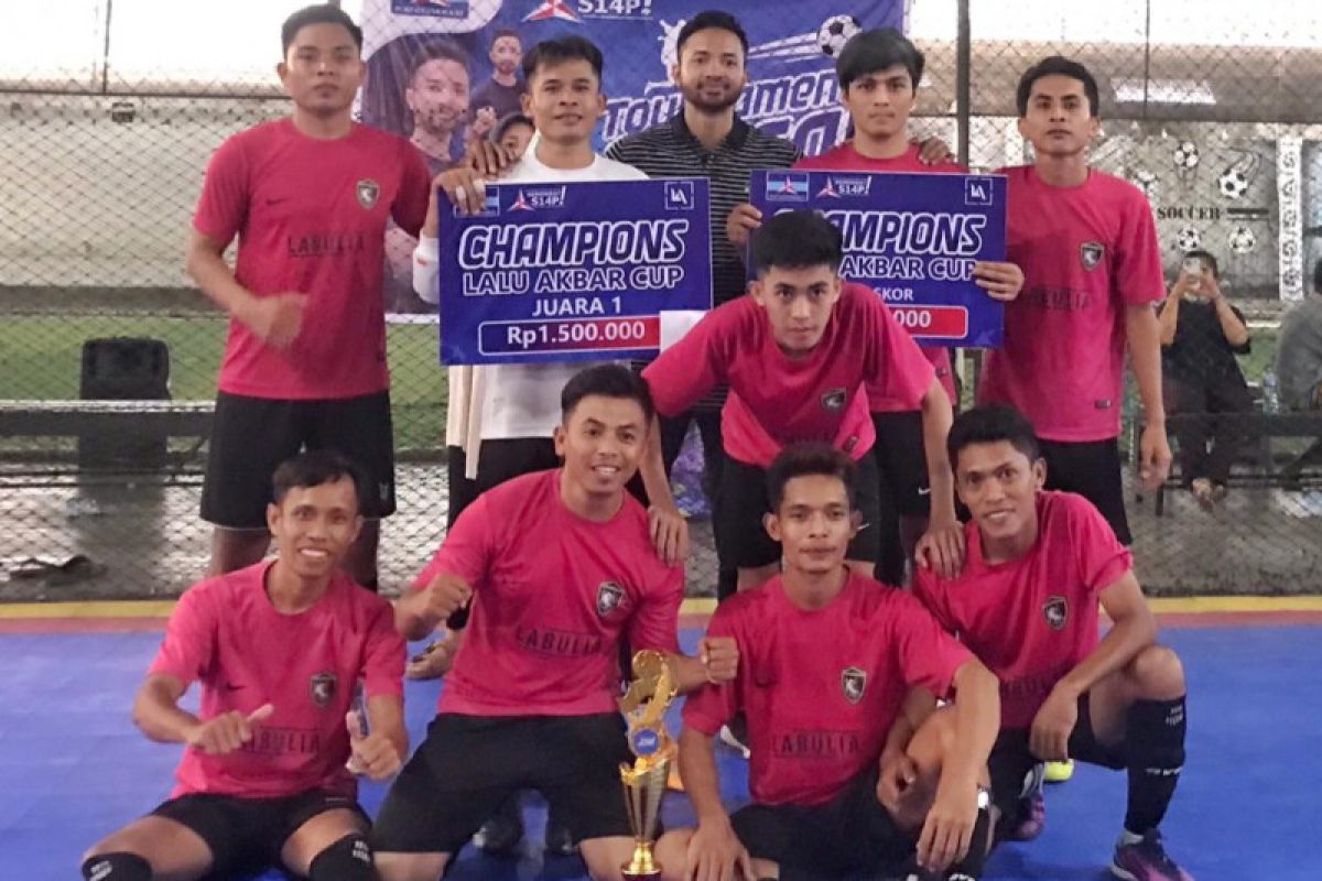 22 tim ikut Turnamen Futsal Lalu Akbar Cup di Labulia Lombok Tengah
