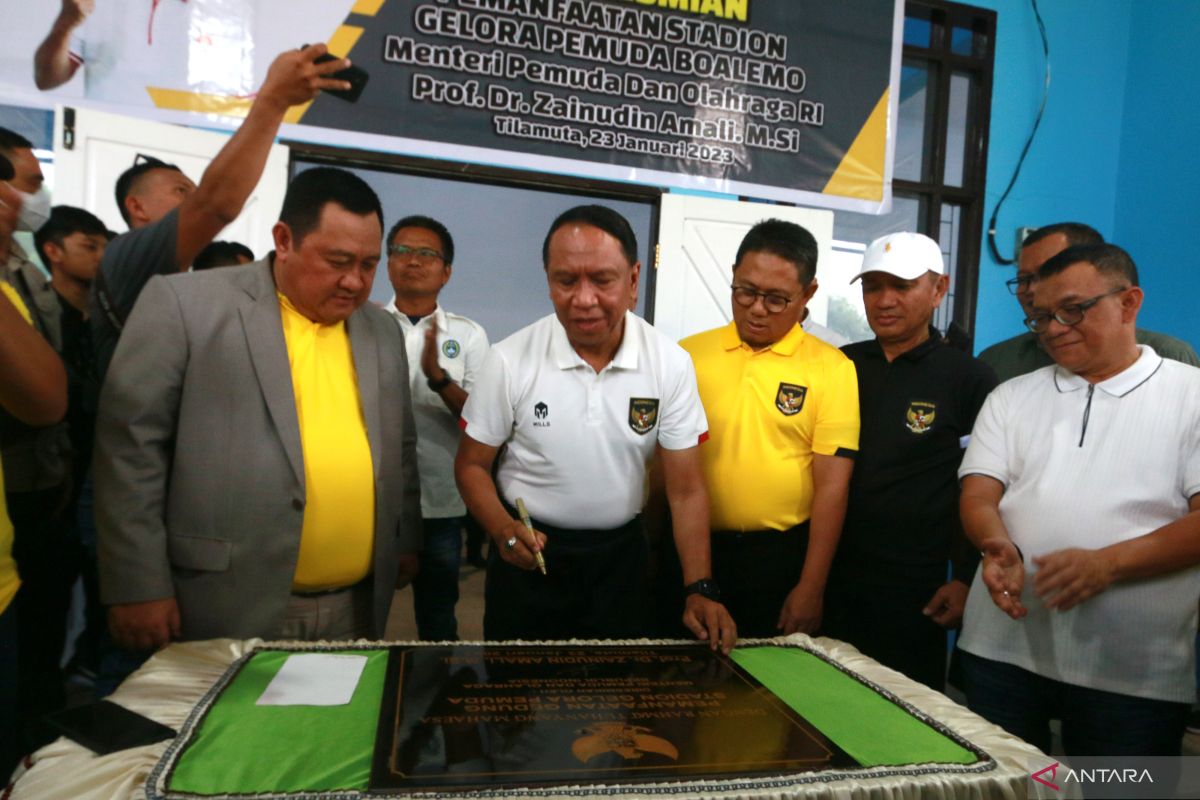 Menpora resmikan Stadion Gelora Pemuda di Kabupaten Boalemo