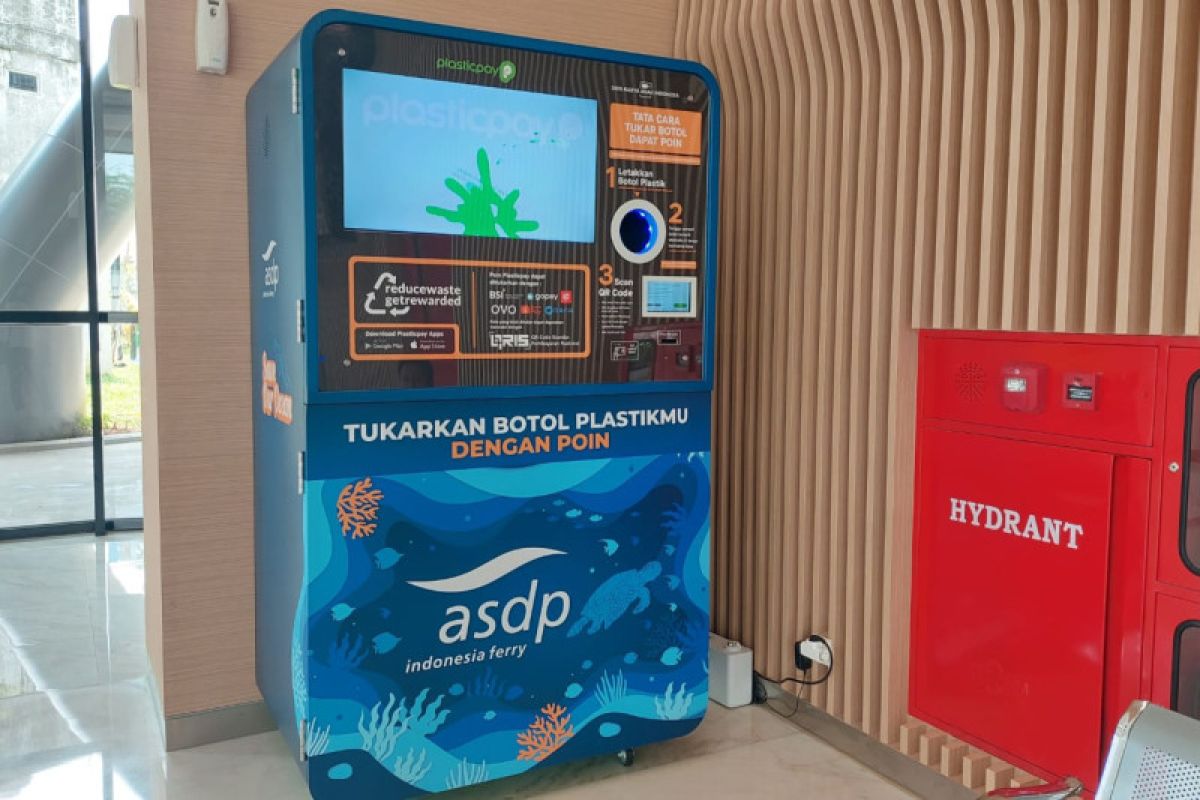 ASDP installs reverse vending machines to cut marine plastic waste