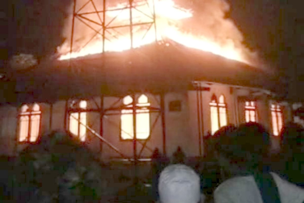 Kebakaran masjid di Garut akibat ulah ODGJ