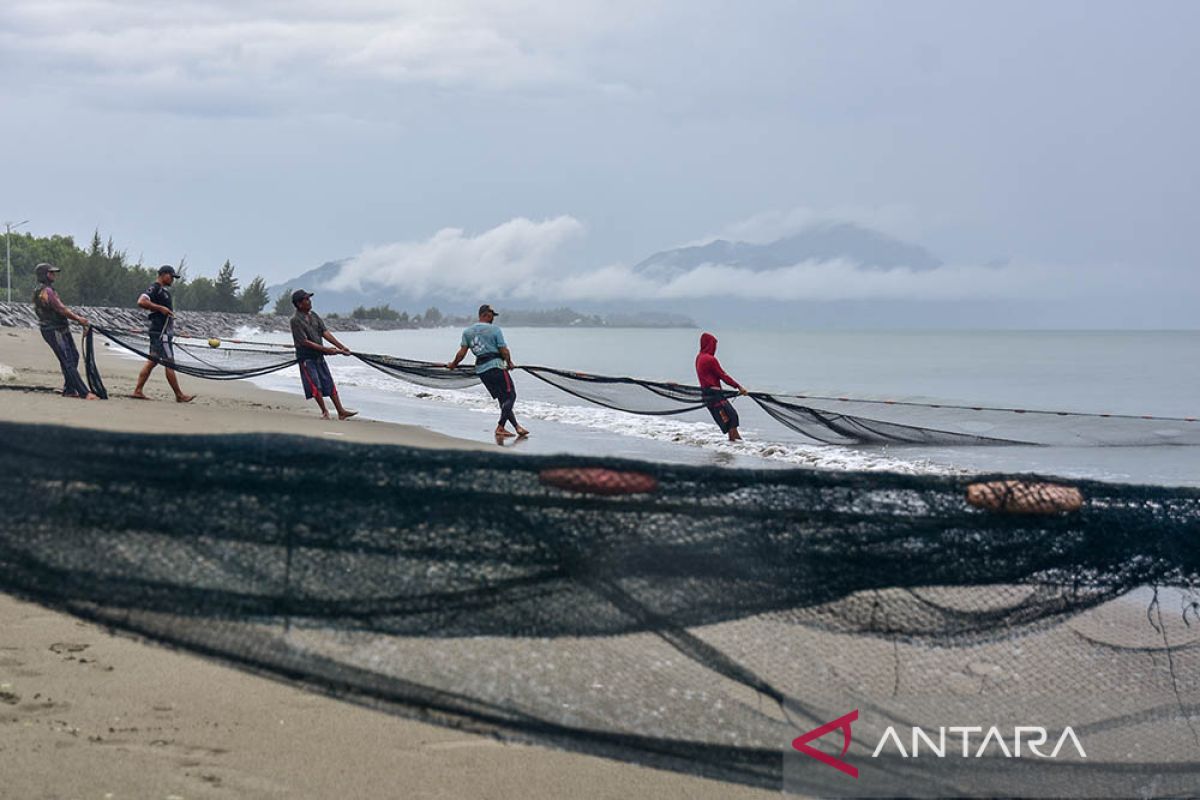 FOTO - Tarek Pukat di Gampong Jawa Banda Aceh