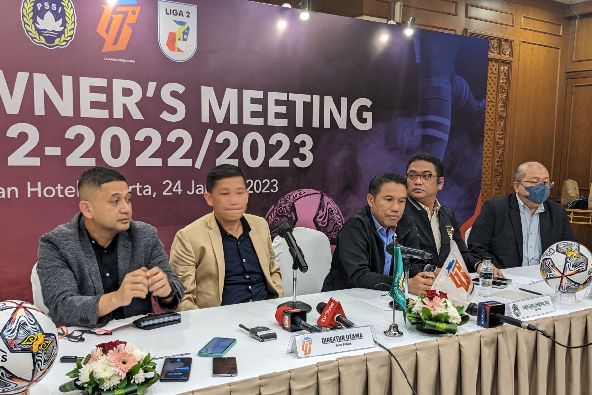 Klub-klub Liga 2 sebut PSSI-LIB tak mampu melanjutkan musim 2022-2023