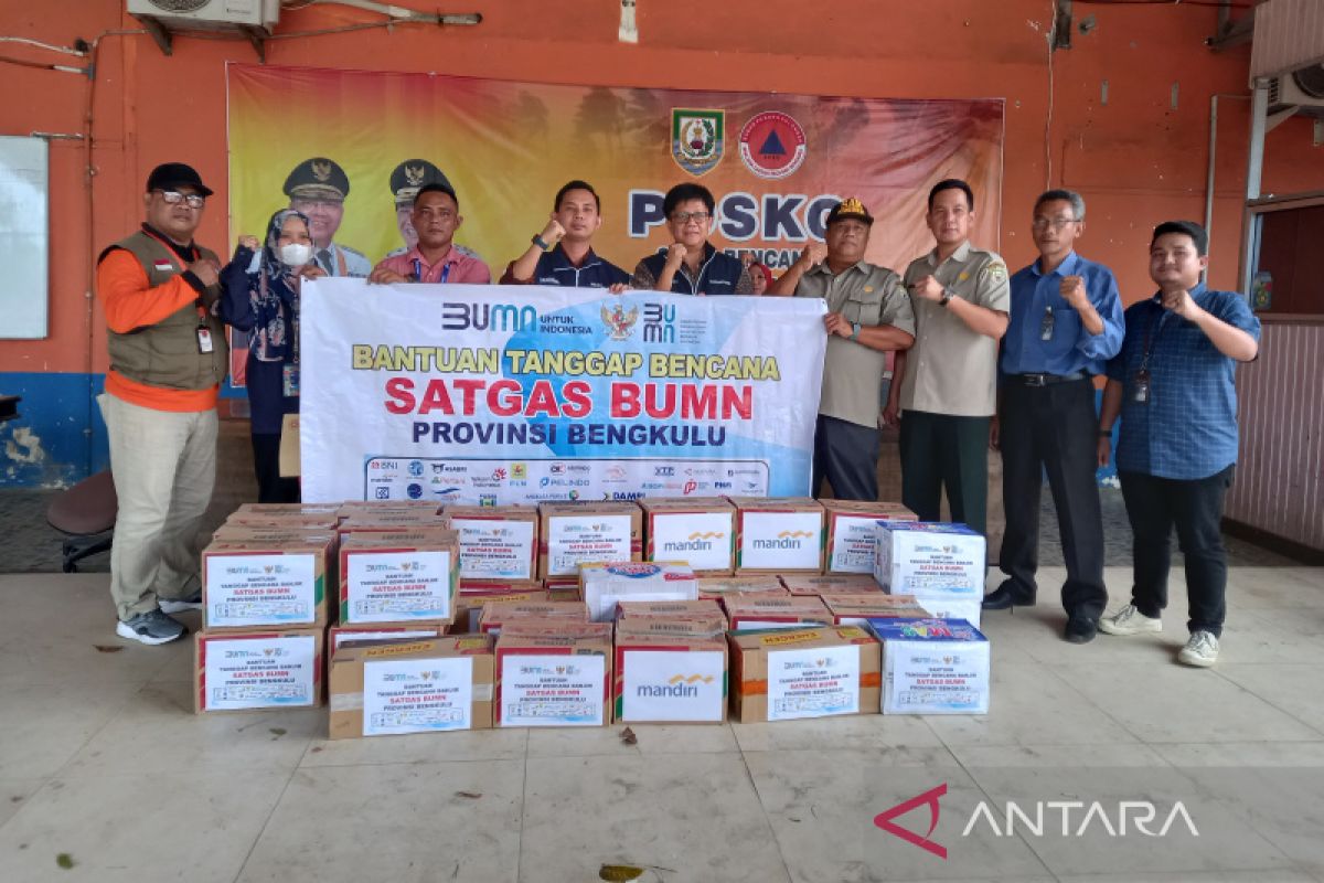 Satgas BUMN Bengkulu salurkan bantuan logistik untuk korban banjir