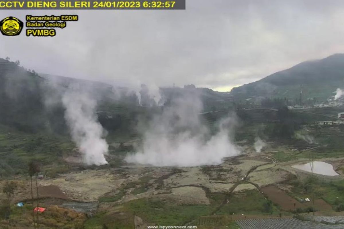 BPBD Batang umumkan aktivitas Gunung Dieng