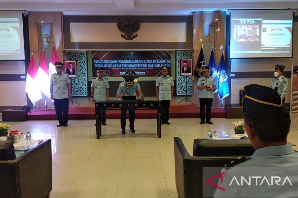 Kanwil Kemenkumham Riau canangkan Pembangunan Zona Integritas