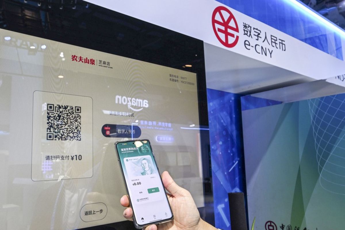 Mata uang china digital yang beredar tembus 13,61 miliar yuan