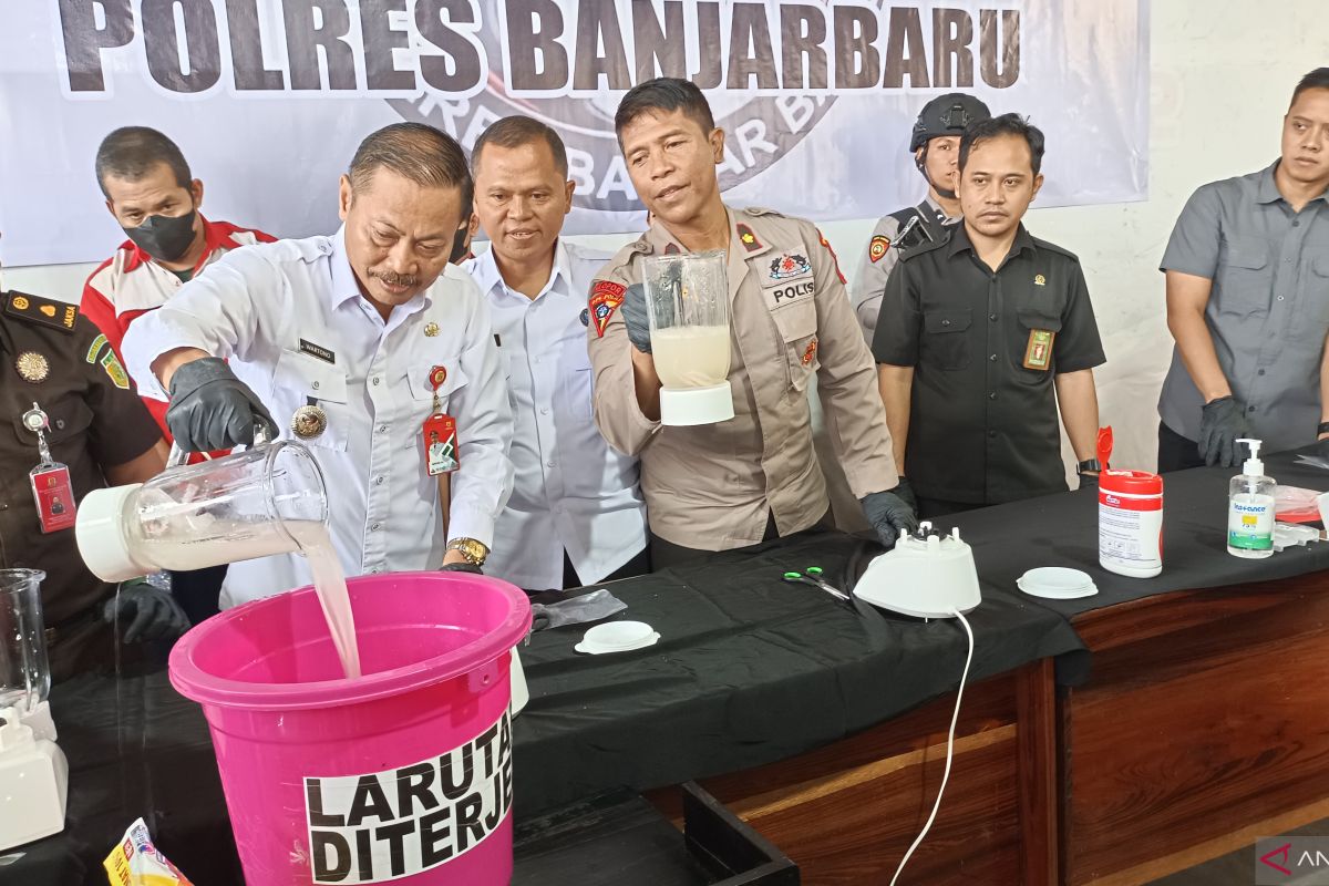 Polres Banjarbaru musnahkan 3 ons sabu selamatkan 10 ribu jiwa