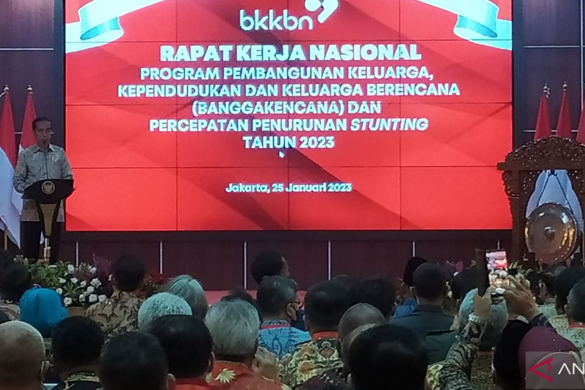 Jokowi attributes reduction in stunting prevalence to parties' work