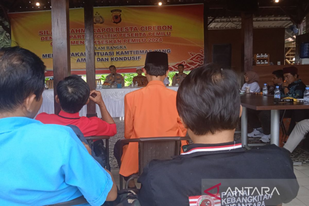 Polresta Cirebon kumpulkan pimpinan partai ciptakan Pemilu damai