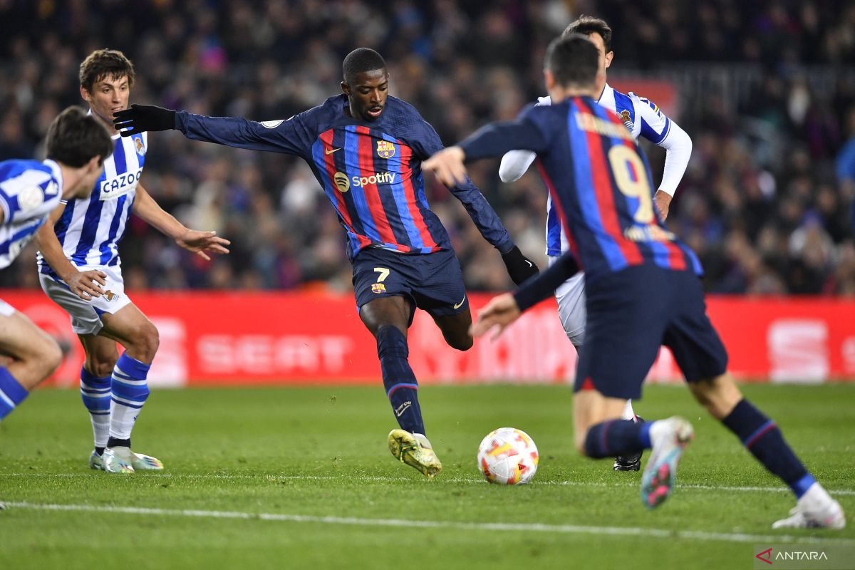 Gol tunggal Dembele bawa Barca ke semifinal Piala Raja Spanyol