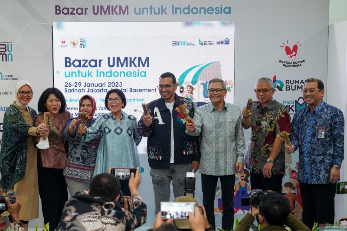 Kementerian BUMN gelar bazar UMKM sambut ulang tahun perak