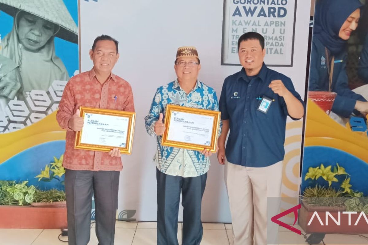 Kemenag Gorontalo Utara meraih KPPN Gorontalo's Award