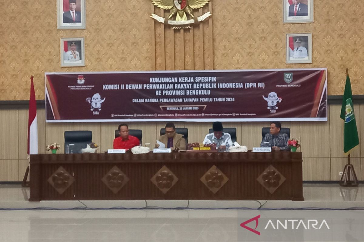 DPR RI pantau kesiapan Pemilu 2024 di Bengkulu