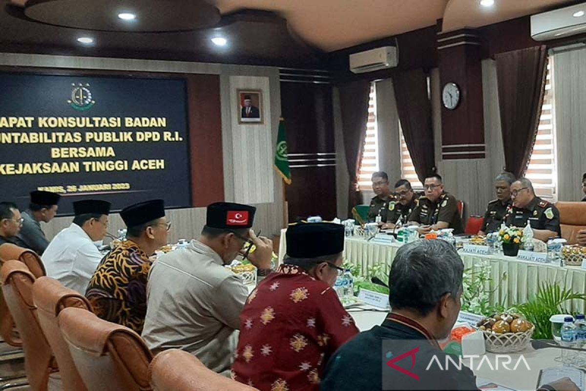 DPD dan Kejati Aceh membahas tindak lanjut temuan BPK